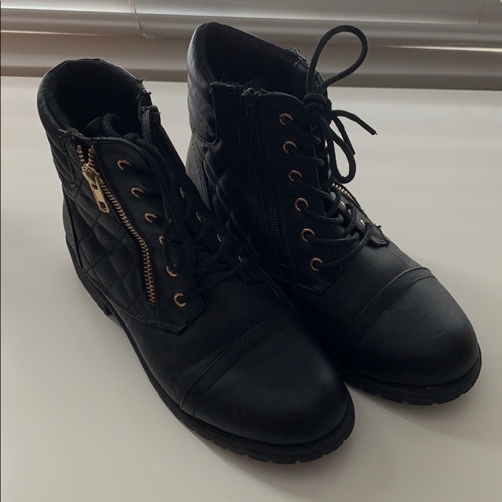 black boots